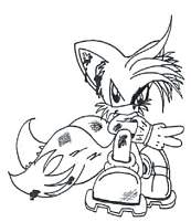 coloriage sonic le renard